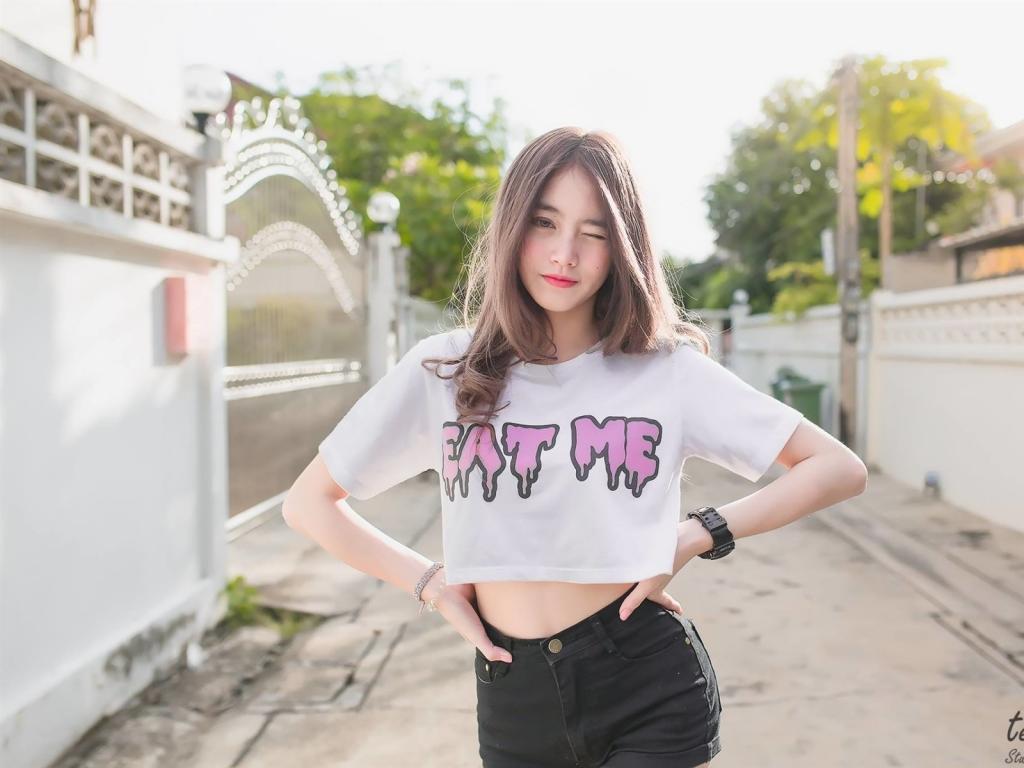 长发性感清新美女写真