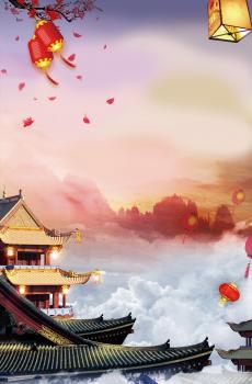 喜庆春节元宵背景