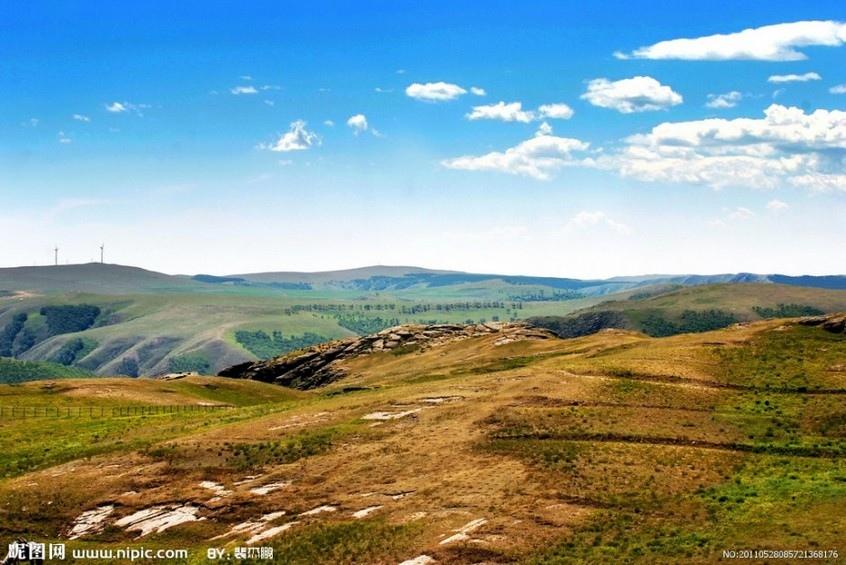 美丽的蒙古草原风景
