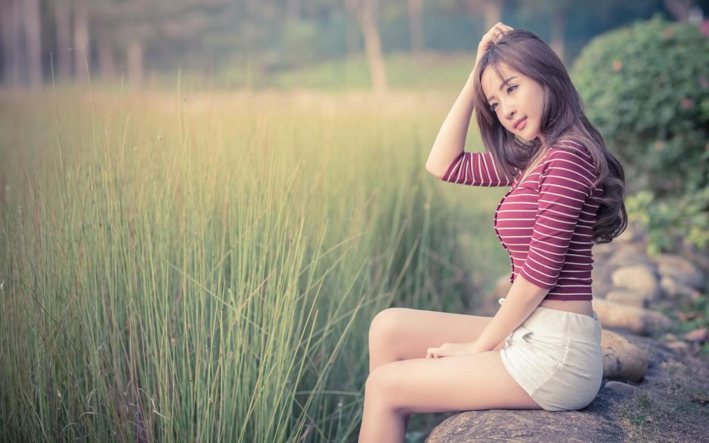 如花似玉的青春美女