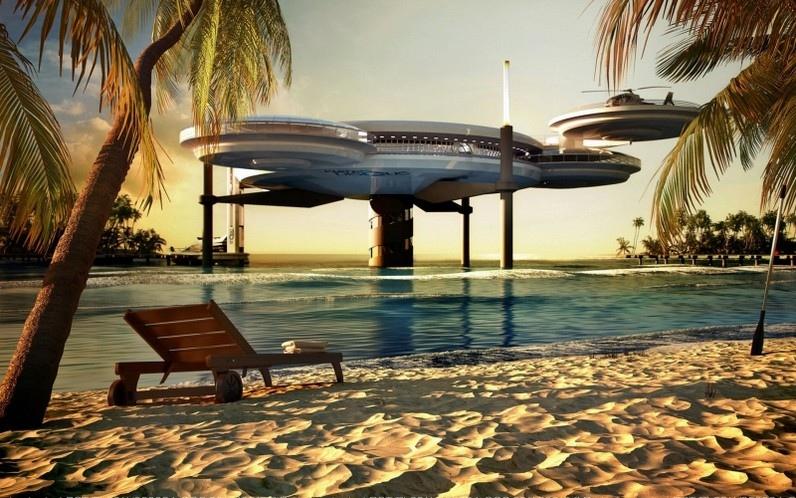 繁华城市迪拜美丽风景