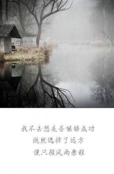 唯美汪国真诗词文字锁屏-6