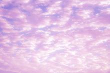 少女心粉紫色的天空风光