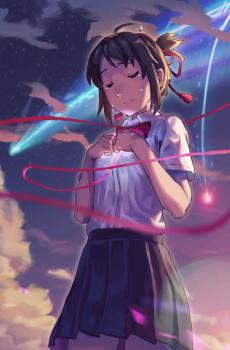 你的名字动漫人物锁屏