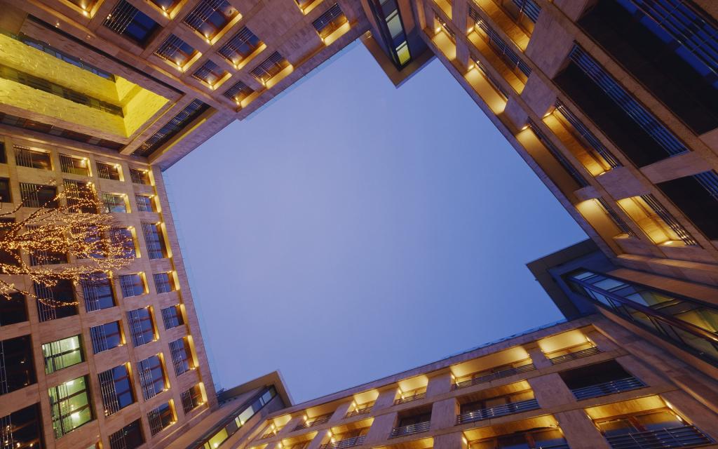 宽屏都市高大建筑大厦