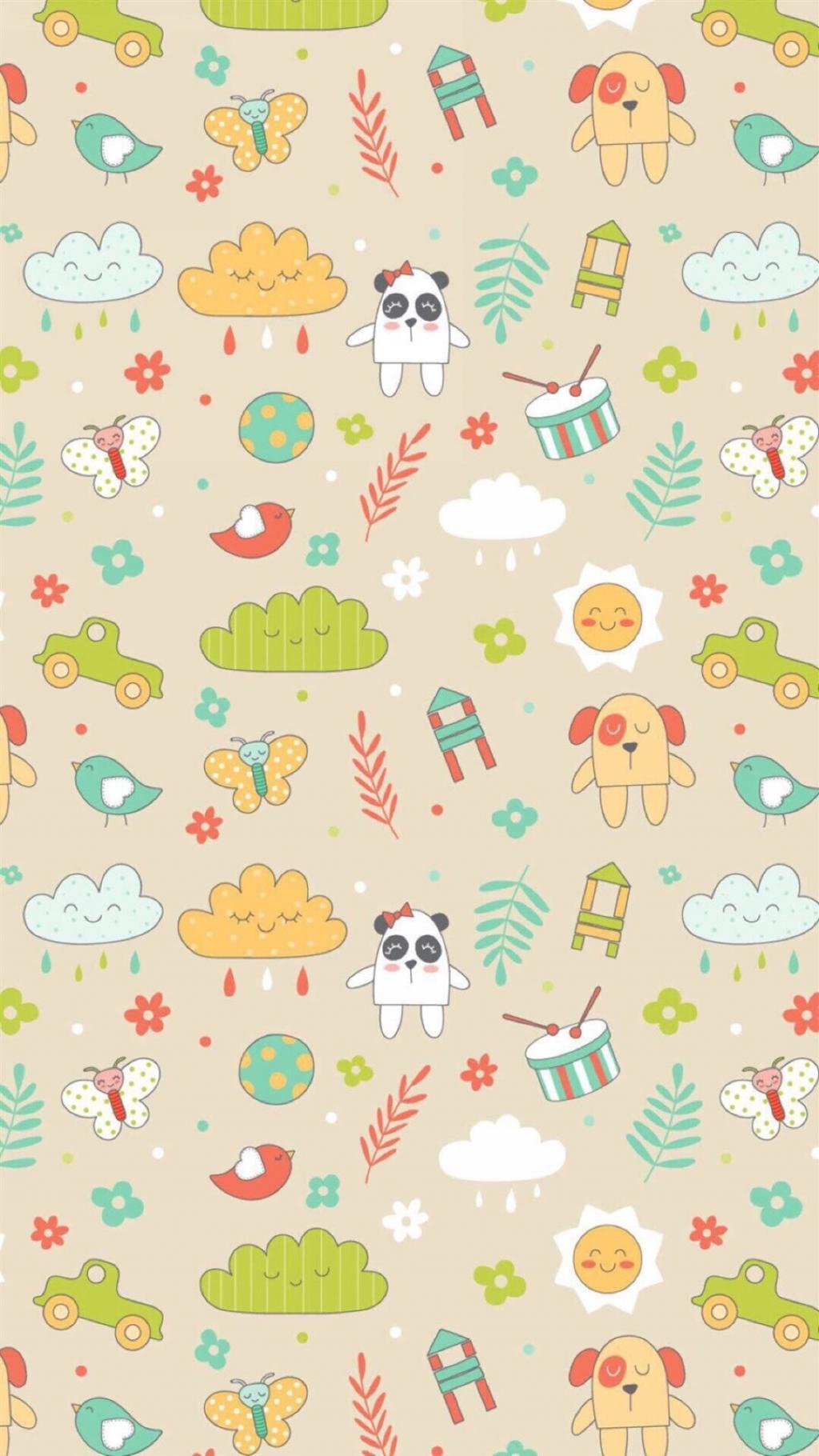 小清新可爱卡通插画