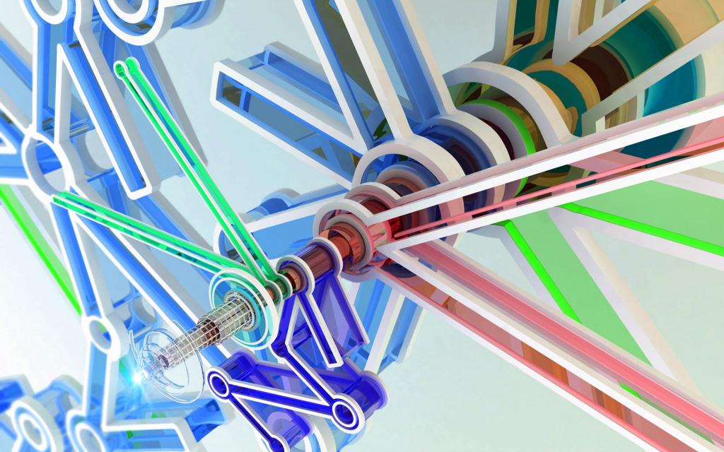 蓝光立体背景素材