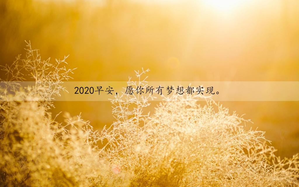 早上好(新版)2020唯美小清新唯美个性背景图