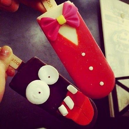 卡通儿童冰棒欣赏