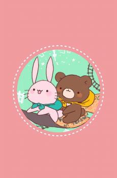 可爱的小熊小兔子-4