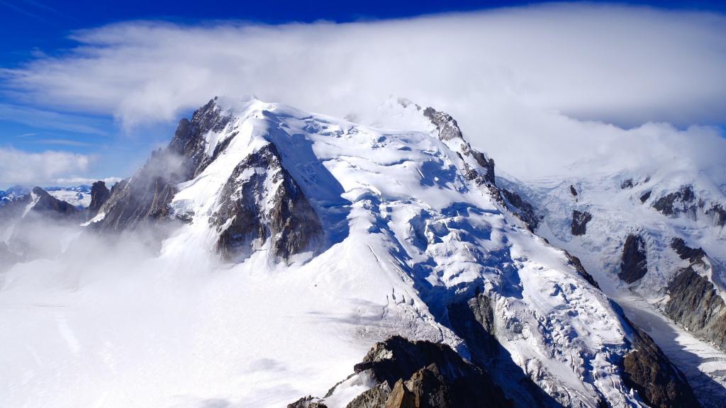 唯美法国霞慕尼白朗峰自然风景