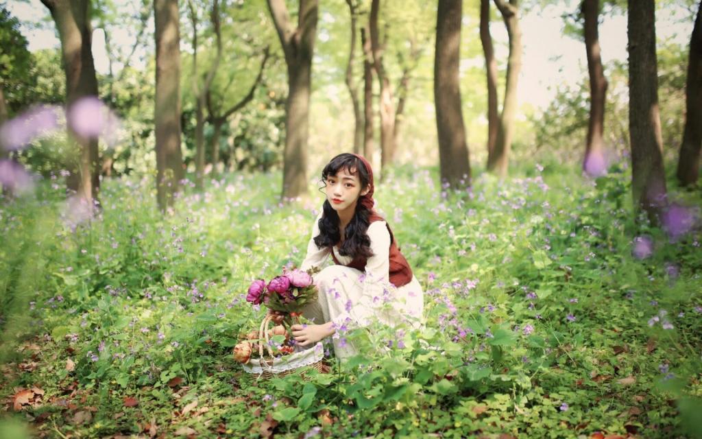 清纯美丽的林间精灵