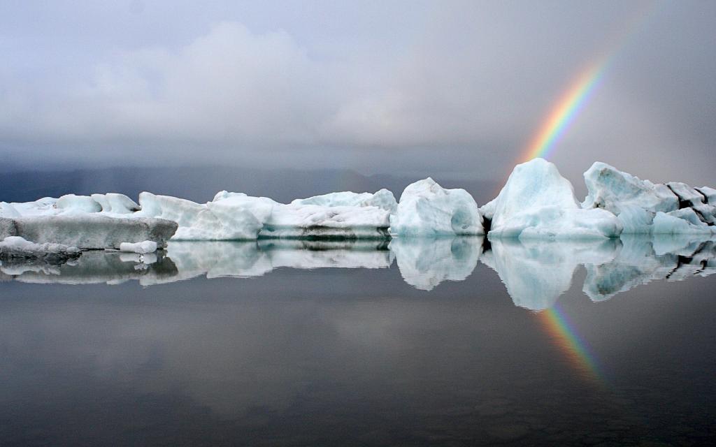 美丽七彩虹风景