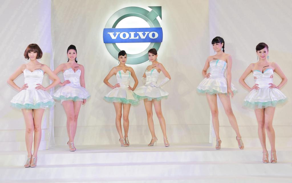 Volvo车展美女车模