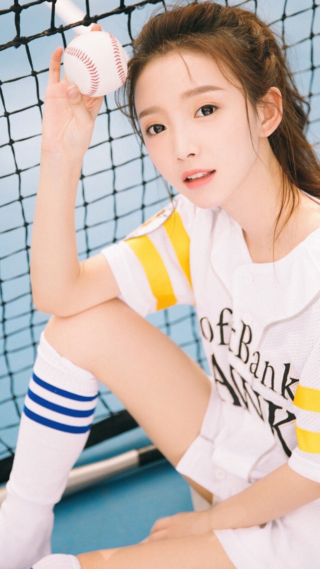 棒球学生妹清纯可爱写真