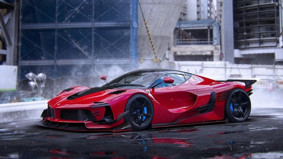 超级跑车法拉利laferrari