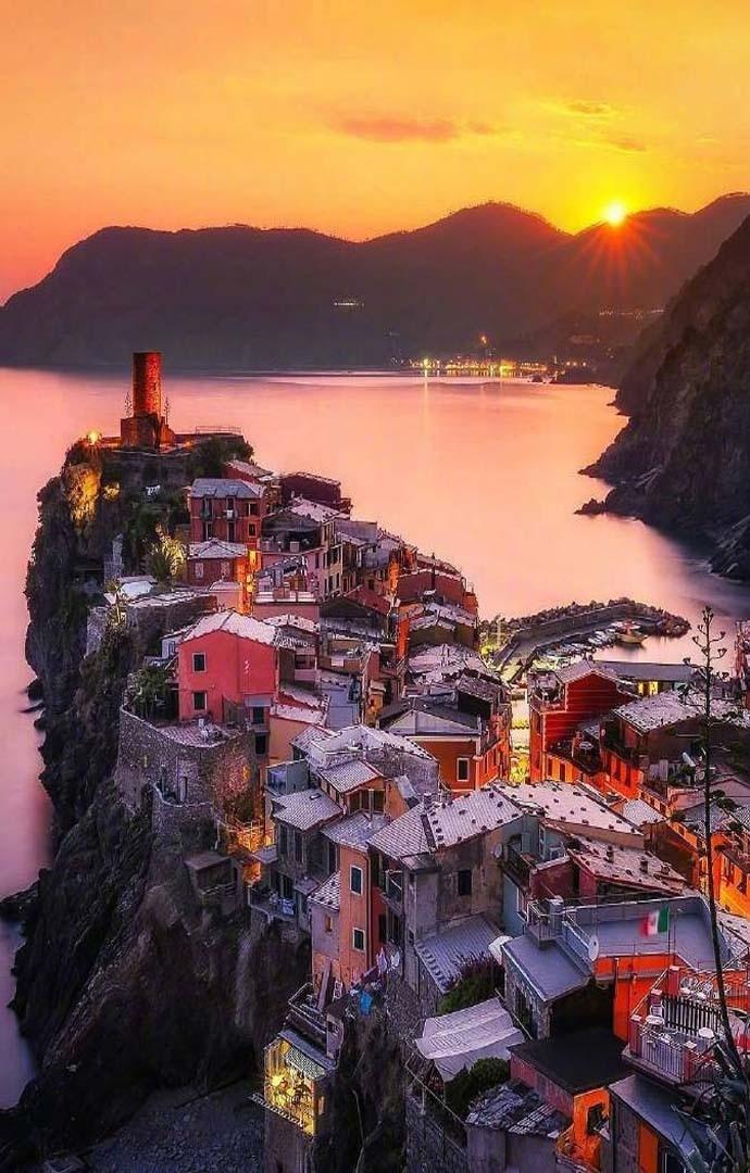 意大利五渔村唯美自然风光