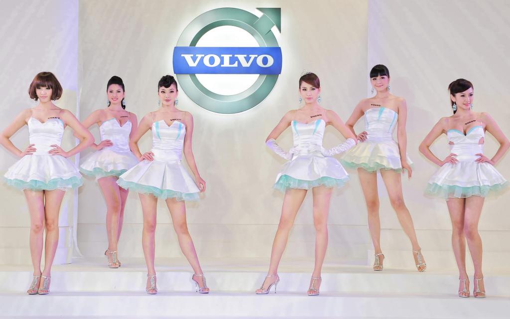 Volvo车展美女车模