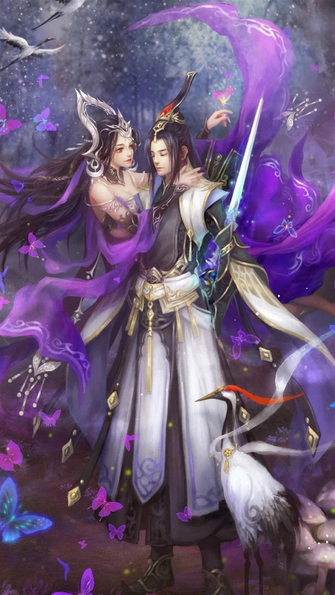 剑网三同人情侣插画