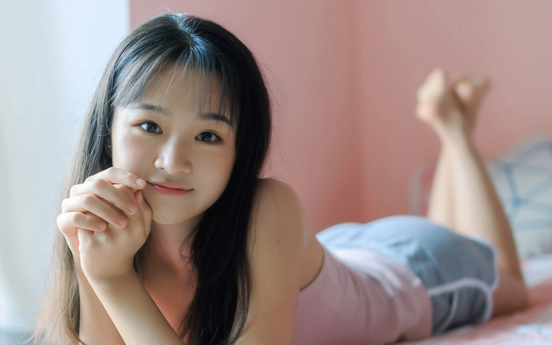 娇俏素颜美女私房写真,高清图片,电脑桌面-壁纸族