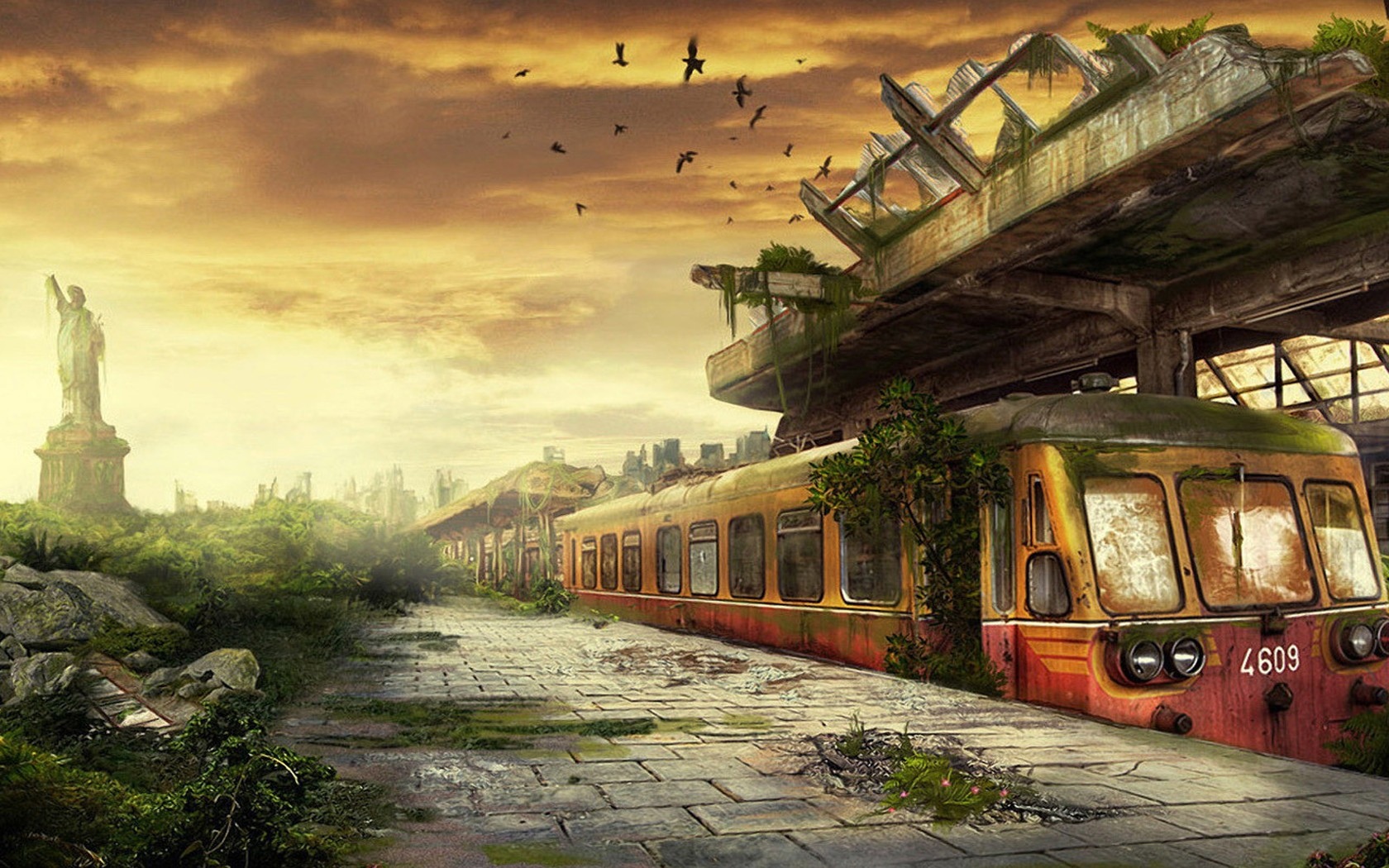 劫后余生的残破世界插画