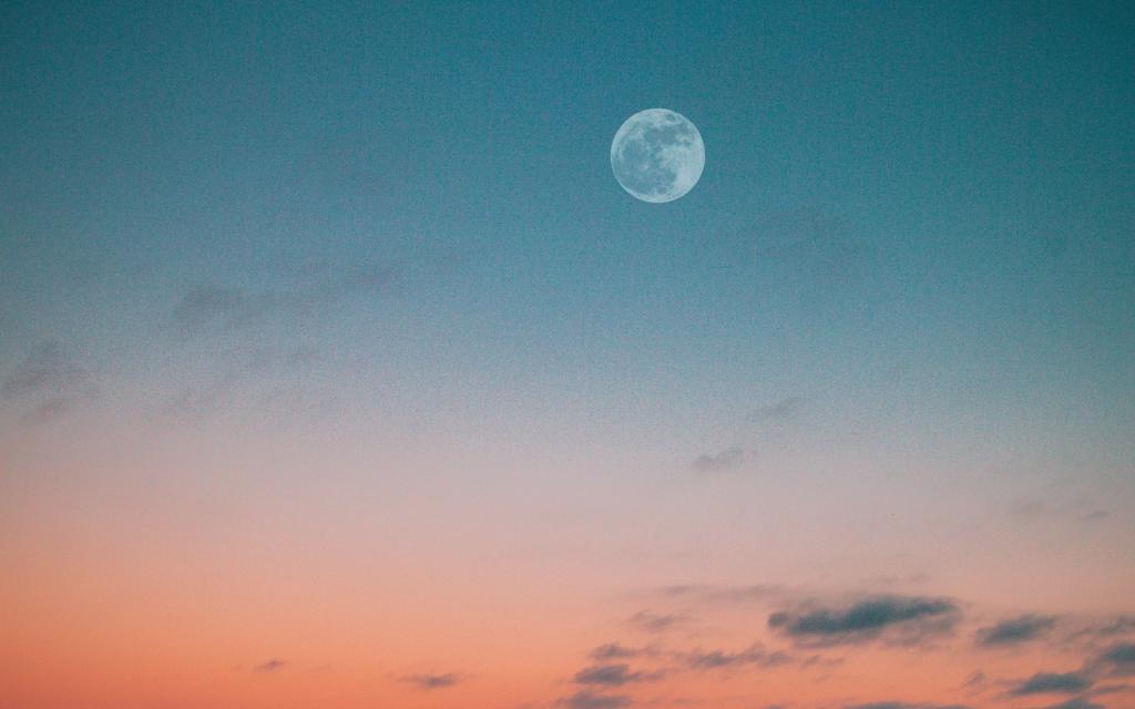 中秋节圆月美景