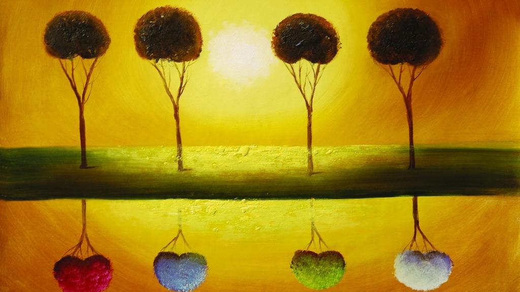 抽象艺术手绘油画