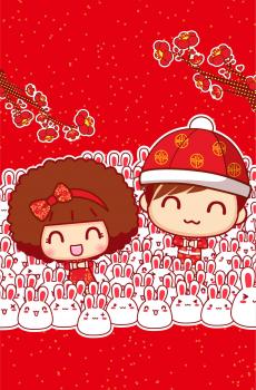 摩丝摩丝金猴献瑞手机壁纸-3