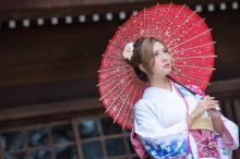 清新简洁的少女和服写真