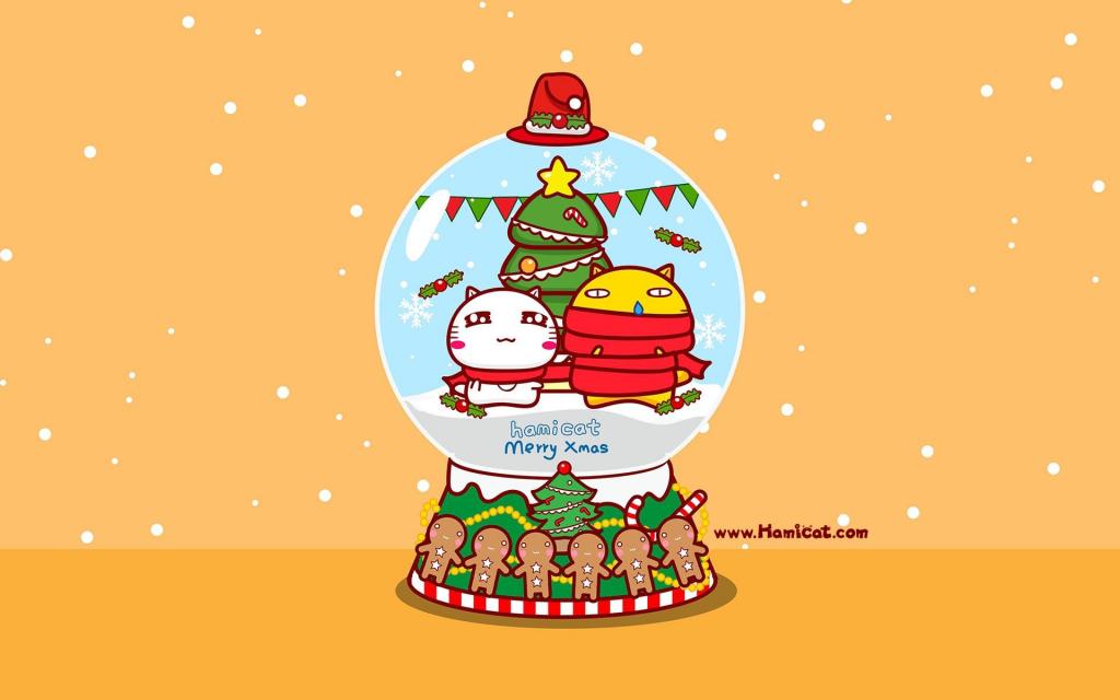 哈咪猫圣诞节祝福图片