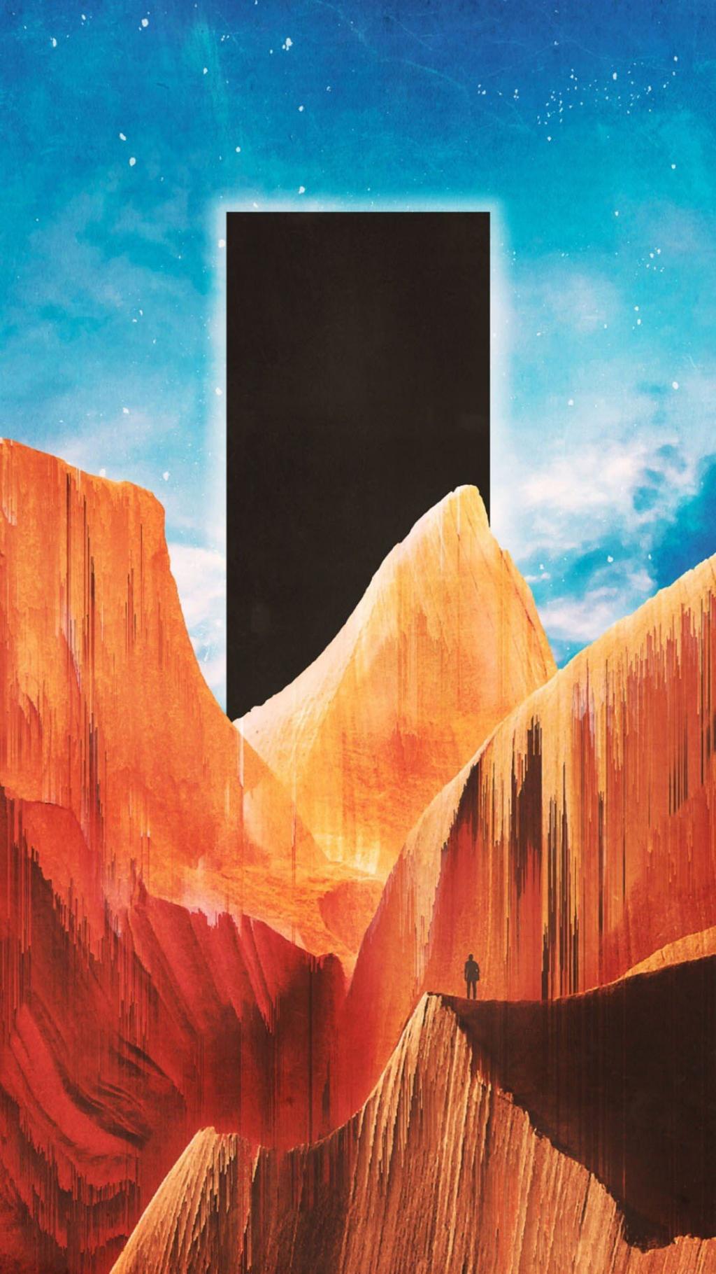 创意背影孤独插画