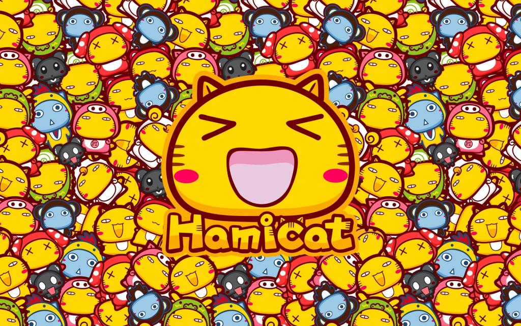 密集的哈咪猫卡通