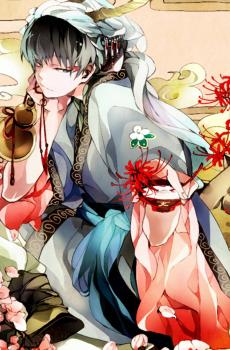 鬼灯的冷彻一左一右情侣锁屏-1