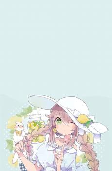 软萌妹子甜美少女风手绘插画-3