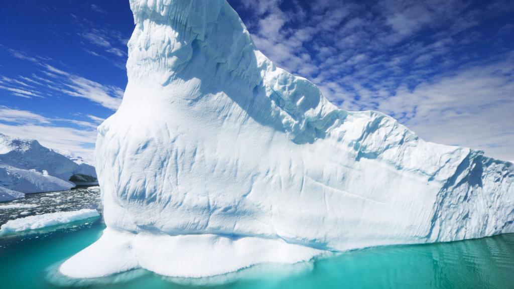 南极冰山自然风光