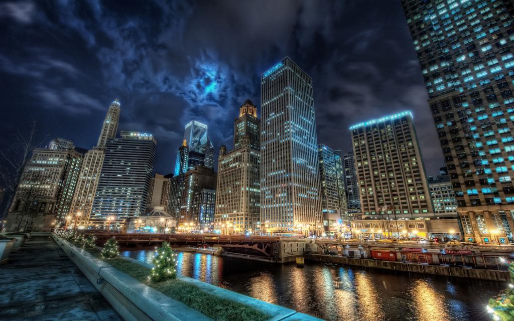 美国芝加哥城市风光