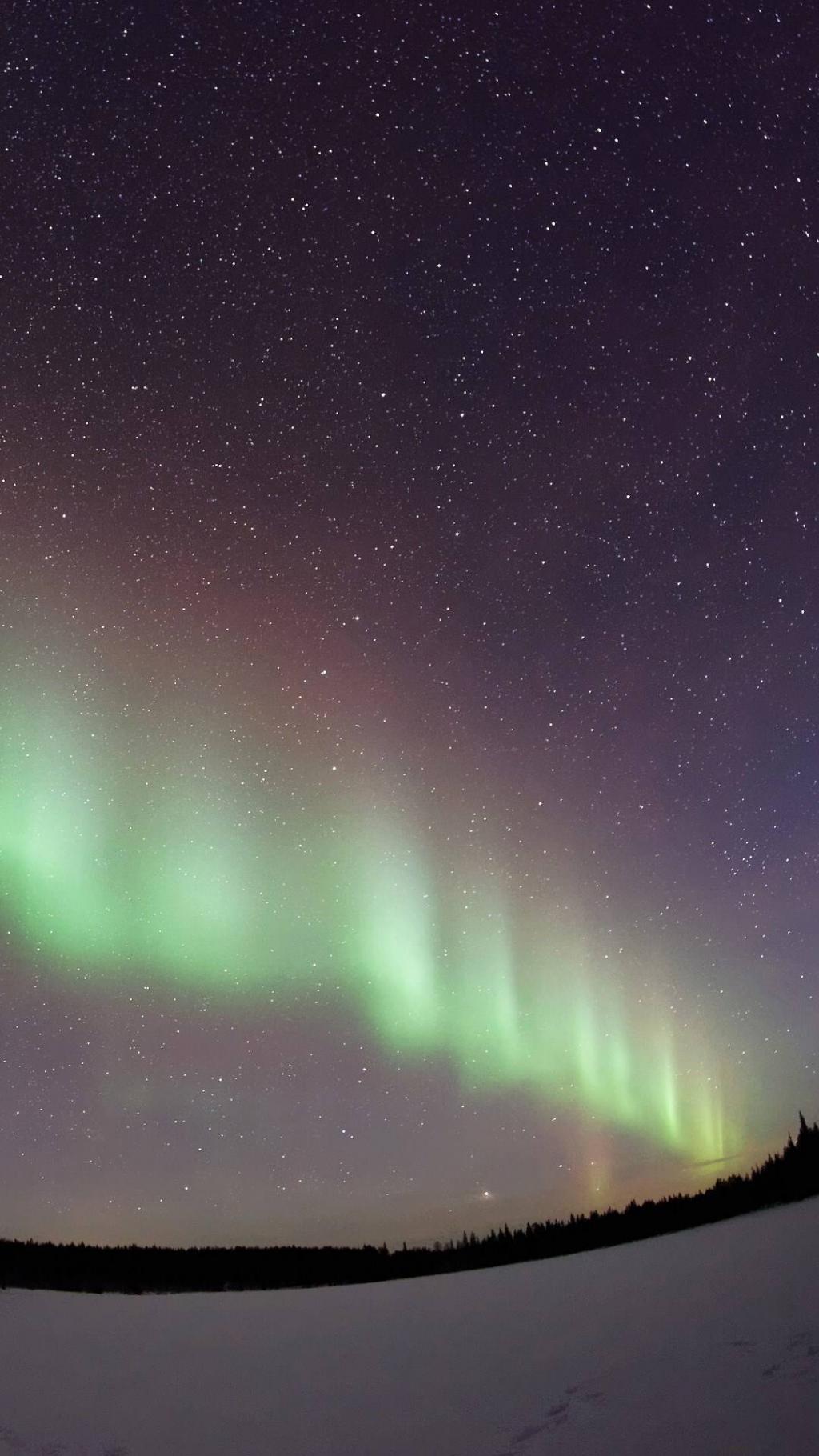 唯美星空极光美景