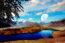 梦幻风景3D渲染壁纸