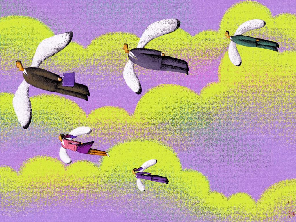 清新的插画图片