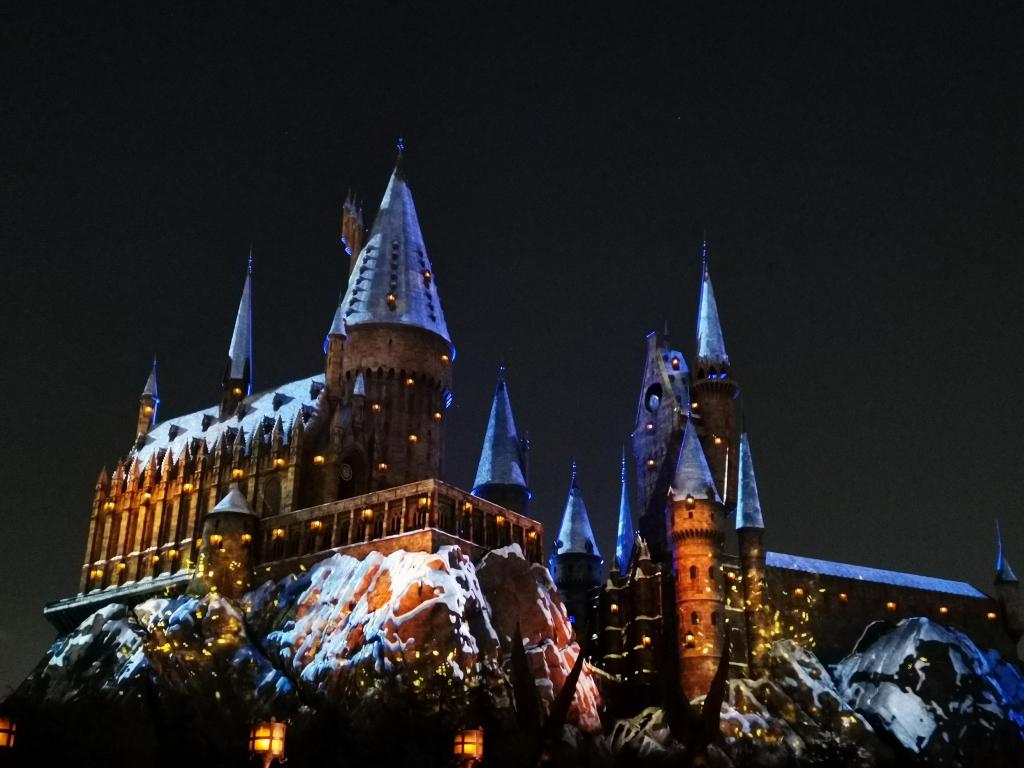 十一国庆节环球影视城迷人夜景