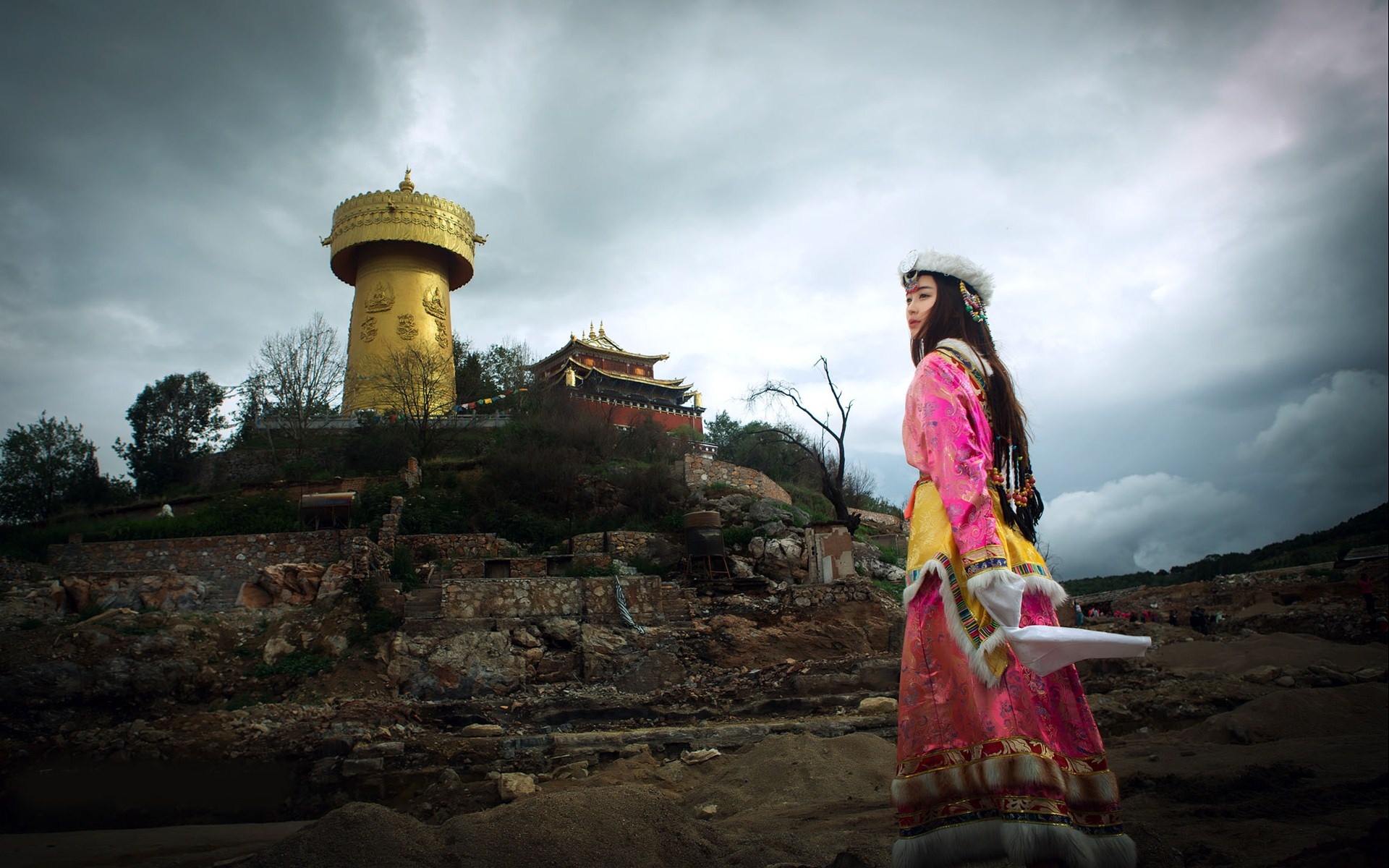 少数民族美女,高清图片,电脑桌面-壁纸族