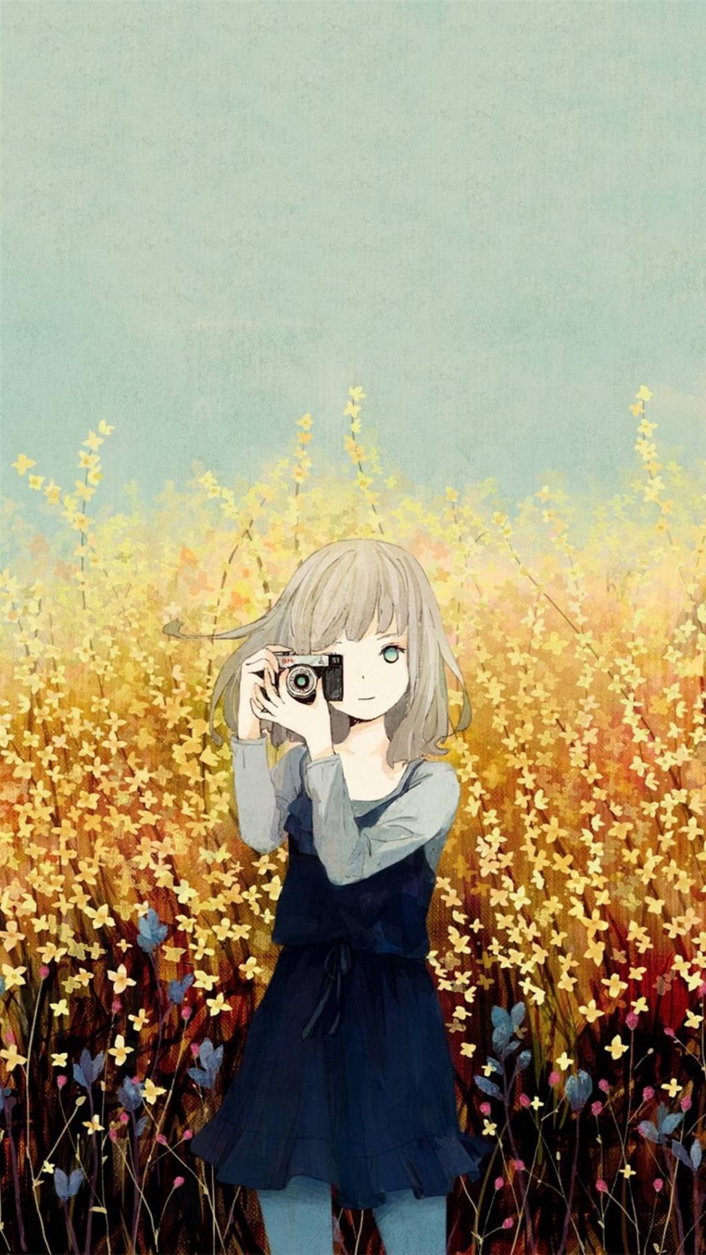 日本唯美女生插画