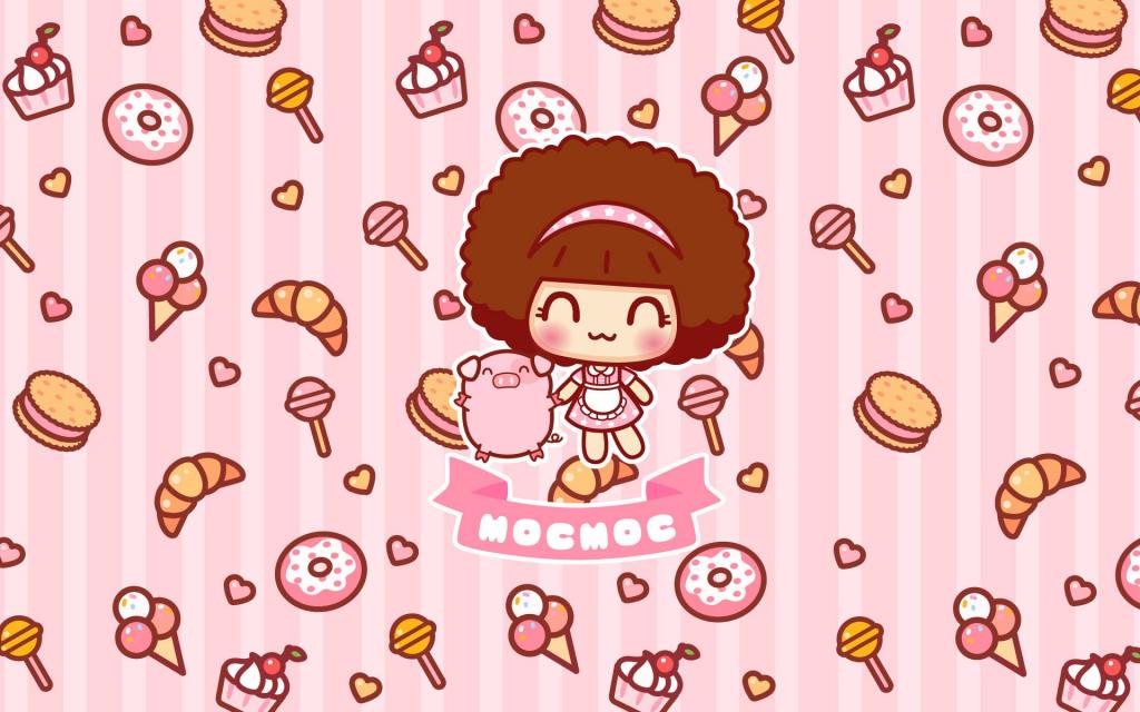 一对好朋友:摩丝摩丝和小猪