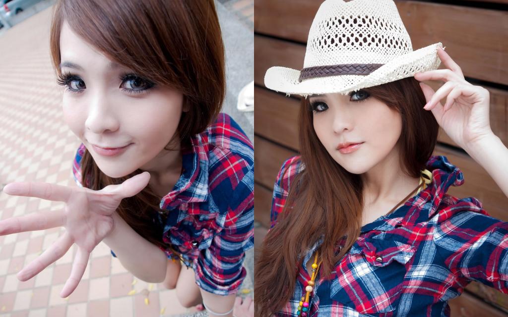 甜美清纯女街拍