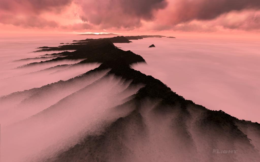 夏威夷空中俯视美景