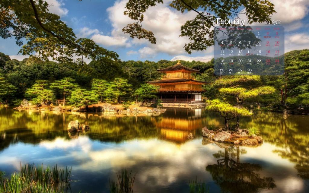 2019年2月寺庙教堂唯美摄影日历