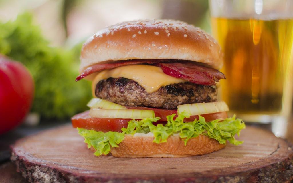 美味西餐汉堡包