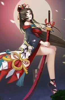 手游阴阳师人物插画-9