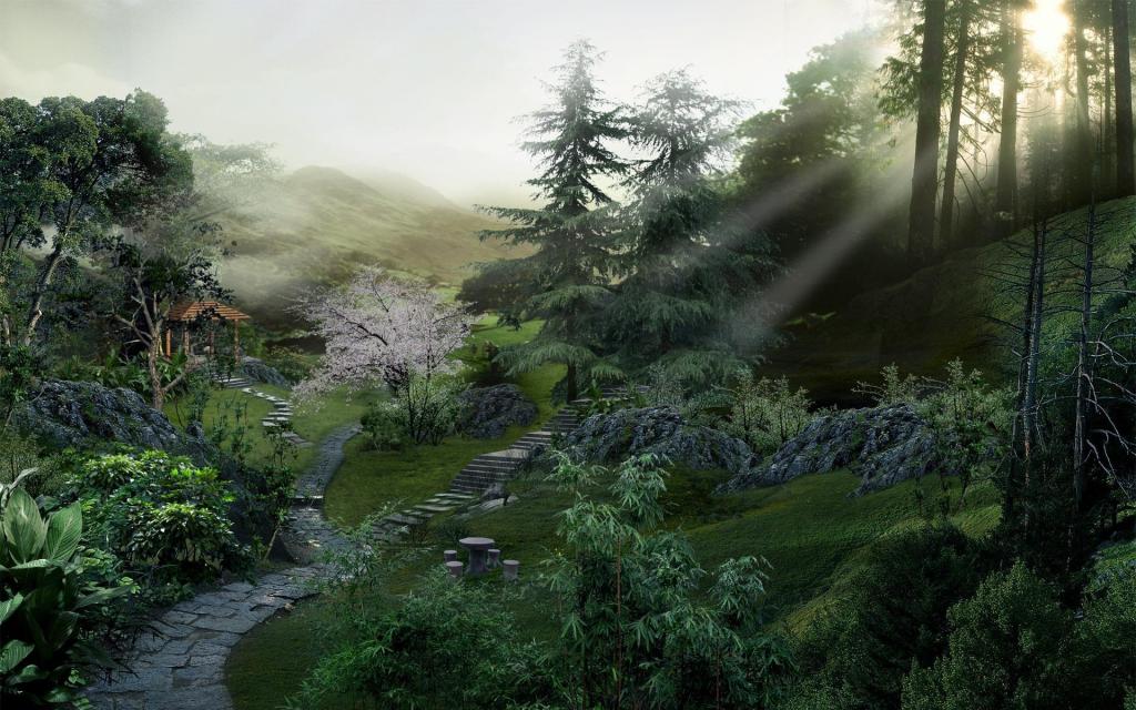 3D风光建筑园林效果