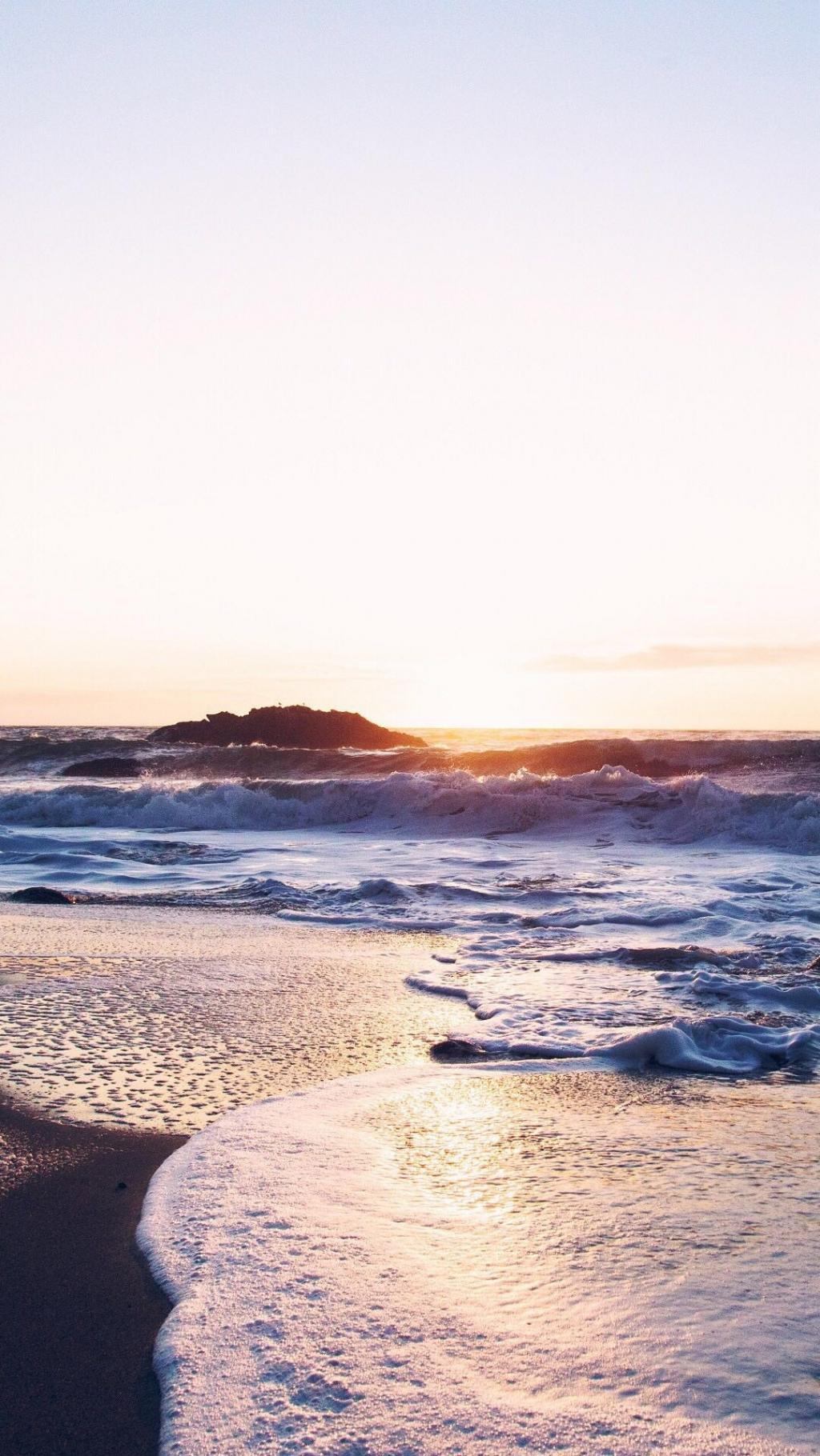 夏日的海滩风景